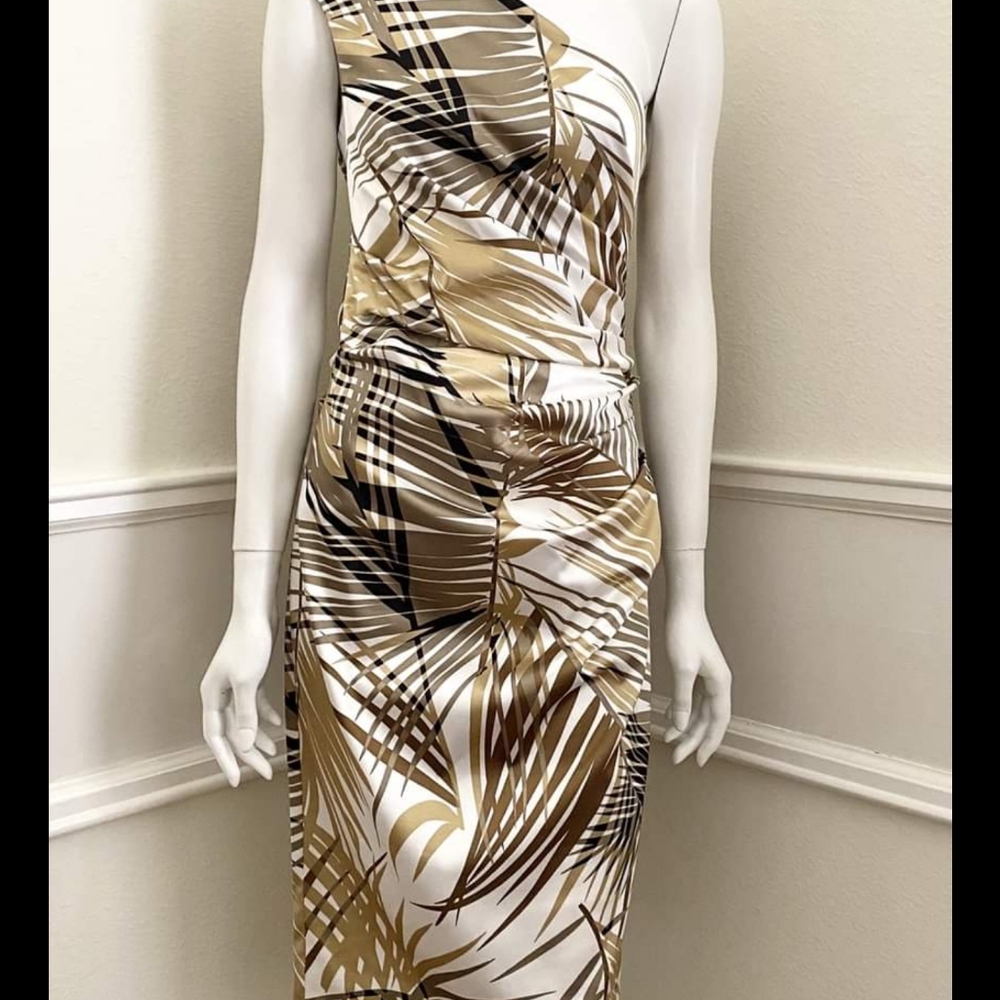 Maggy London one shoulder dress